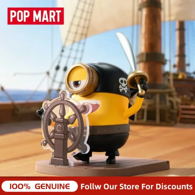 Фото Новая оригинальная коллекционная фигурка Pop Mart Minions & Monsters в закрытой упаковке, аниме-фигурка для декора рабочего стола, подарок для взрослых коллекционеров и любителей хобби. №5