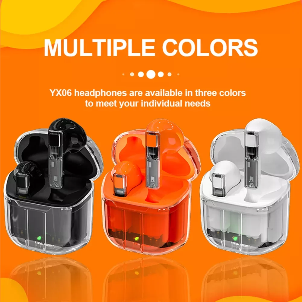 

Беспроводные наушники YX-06 TWS, портативные Bluetooth-совместимые наушники 5,3 для занятий спортом, бега, игр, игровые наушники זזס ס