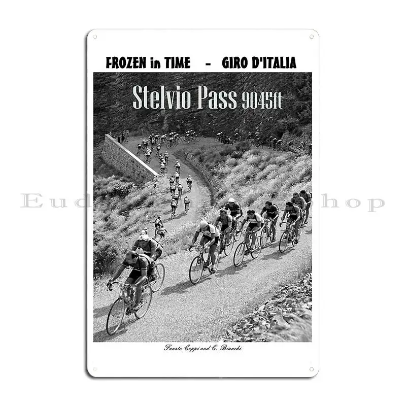 

Винтажный металлический постер Giro D Italia Stelvio Pass