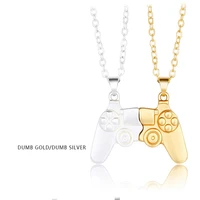couple necklace magnet stone personality magnet necklace game console handle valentine s day necklace gift men and women