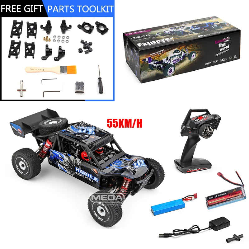 

Wltoys 124018 4WD 55Km/H High Speed Racing Off-Road Drift Car Toys 1/12 2.4GHz RC Car Upgrade Brushless Motor 75Km/H