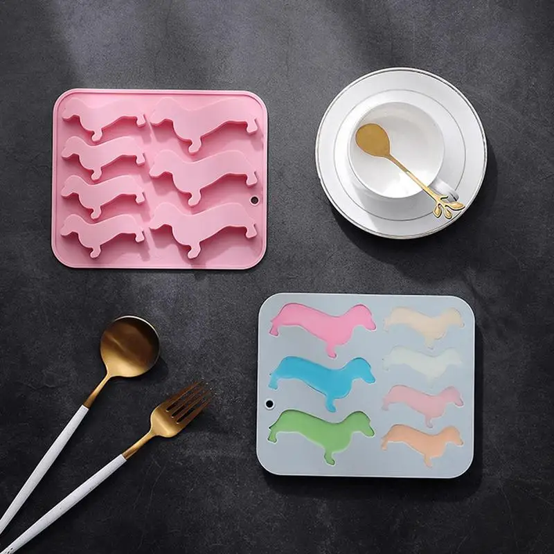 Силиконовые формы для торта такса 7 ячеек форма выпечки и льда пудинга печенья