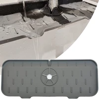 silicone drain pad faucet guard splash kitchen absorbent mat sink catcher top protector for bathroom gadgets absorption pad