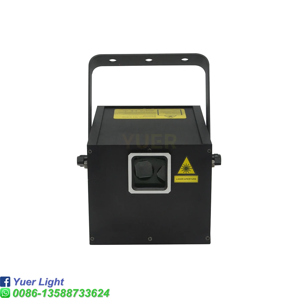 НОВЫЙ Полноцветный 3D лазерный проектор YUER RGB Анимация 4 эффекта DMX контроль 20K