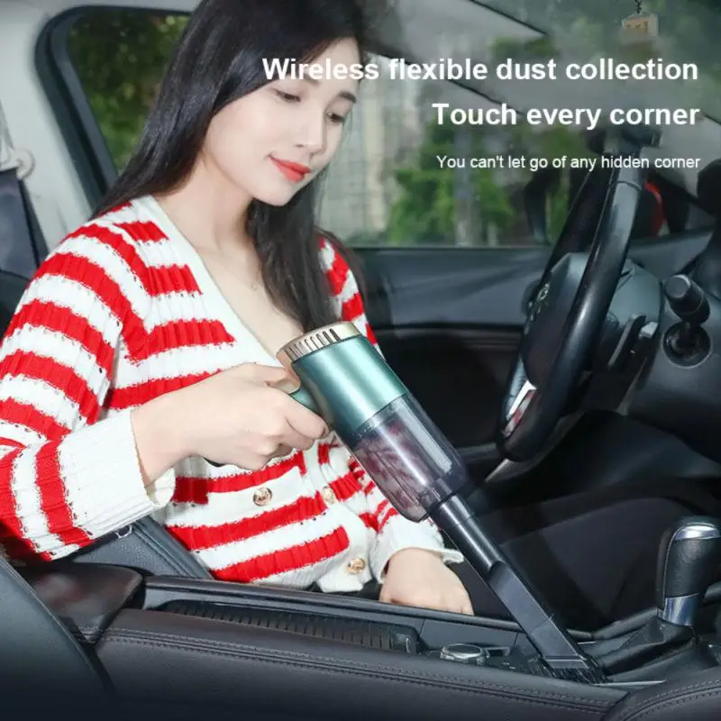 

9000Pa Car Vacuum Cleaner Strong Suction Power Car Handheld Dust Equipment Auto Home Dual Use Mini Wireless Vacuum Cleaner