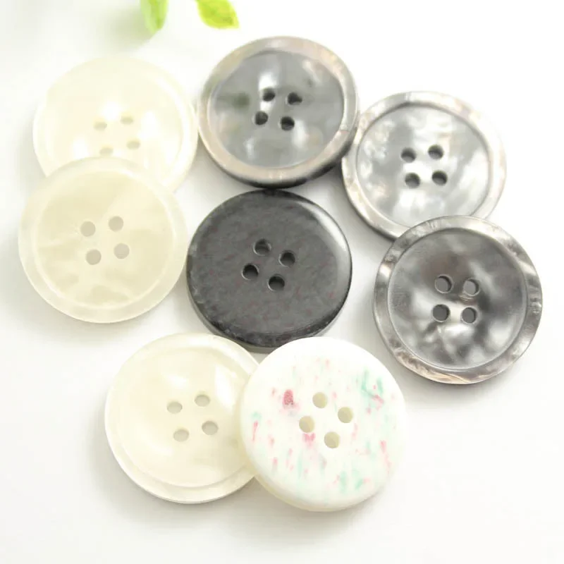 10 шт. 15-28 мм пуговицы из смолы для одежды свитера декор костюма 4 отверстия