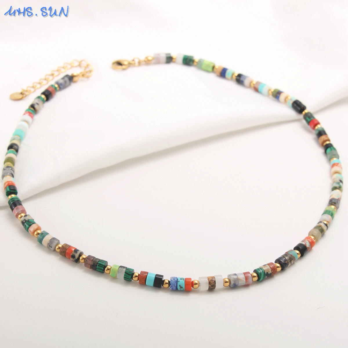 

MHS.SUN Newest Beaded Necklace Fashion Charming Colorful Handmade Boho Collar Chain Neck Necklaces Femme/Men Jewelry Gift