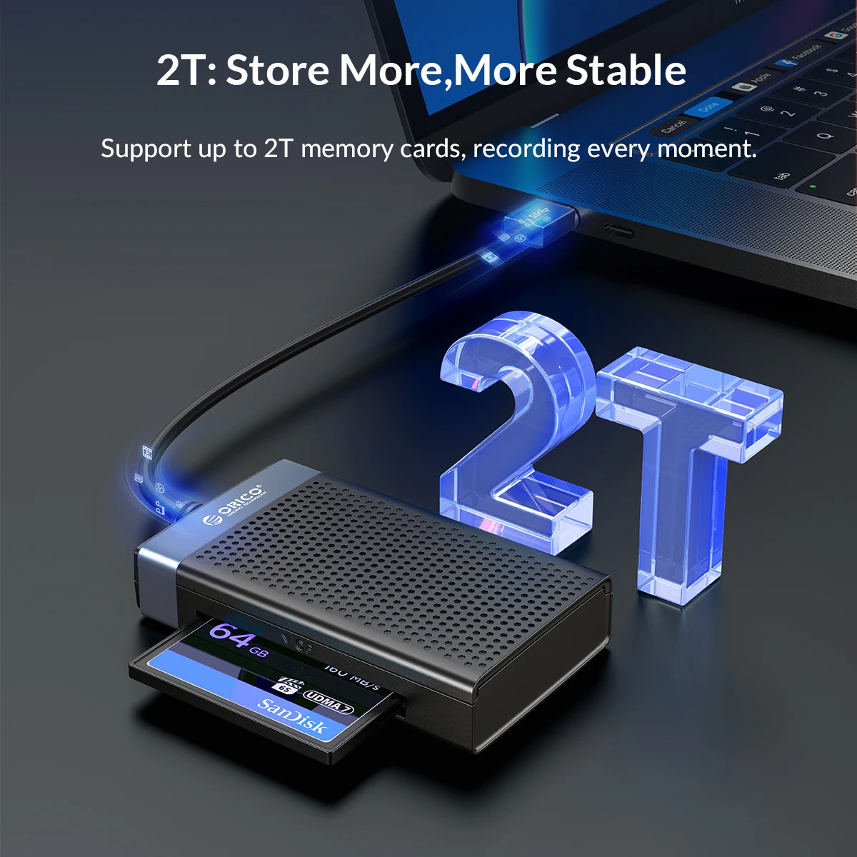 ORICO USB 3.0 C считыватель карт устройство считывания смарт - 4 1 памяти адаптер