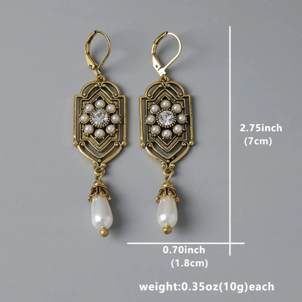 Новые винтажные женские серьги с геометрическим рисунком классические