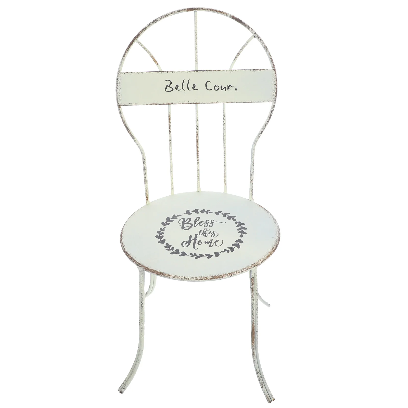 

House Mini Chair Mini Iron Chair Delicate House Chair Decoration Desktop Ornament