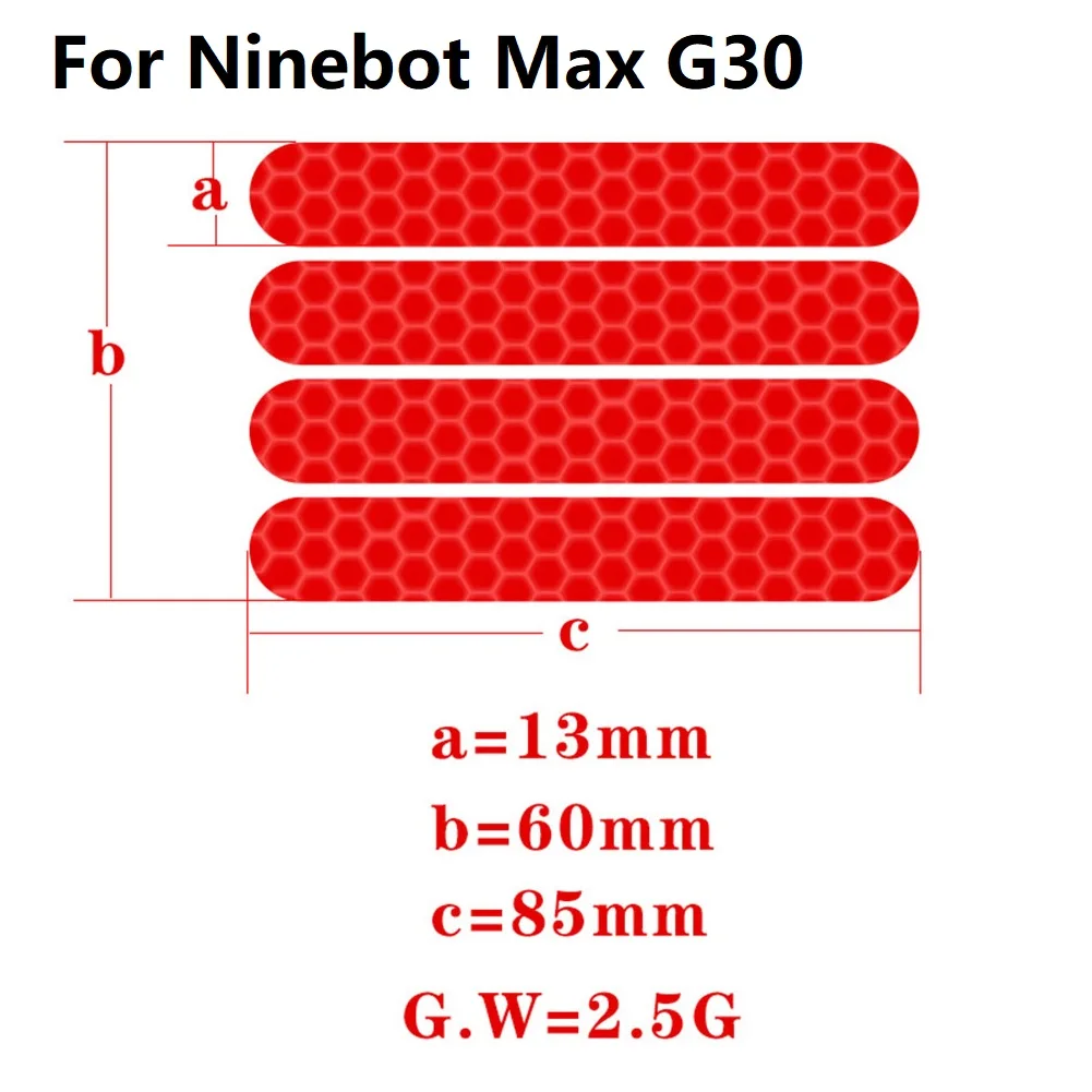 Светоотражающие наклейки из ПВХ для Ninebot ES1 ES2 ES3 ES4 E22 E25 Max G30 Электрический скутер