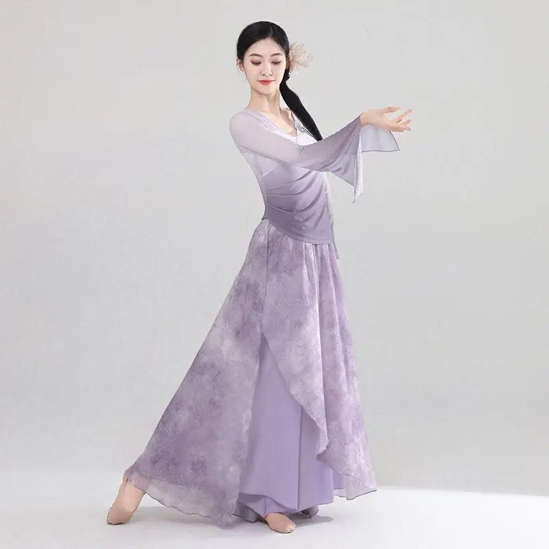 Классическое танцевальное платье в китайском стиле костюм для выступлений