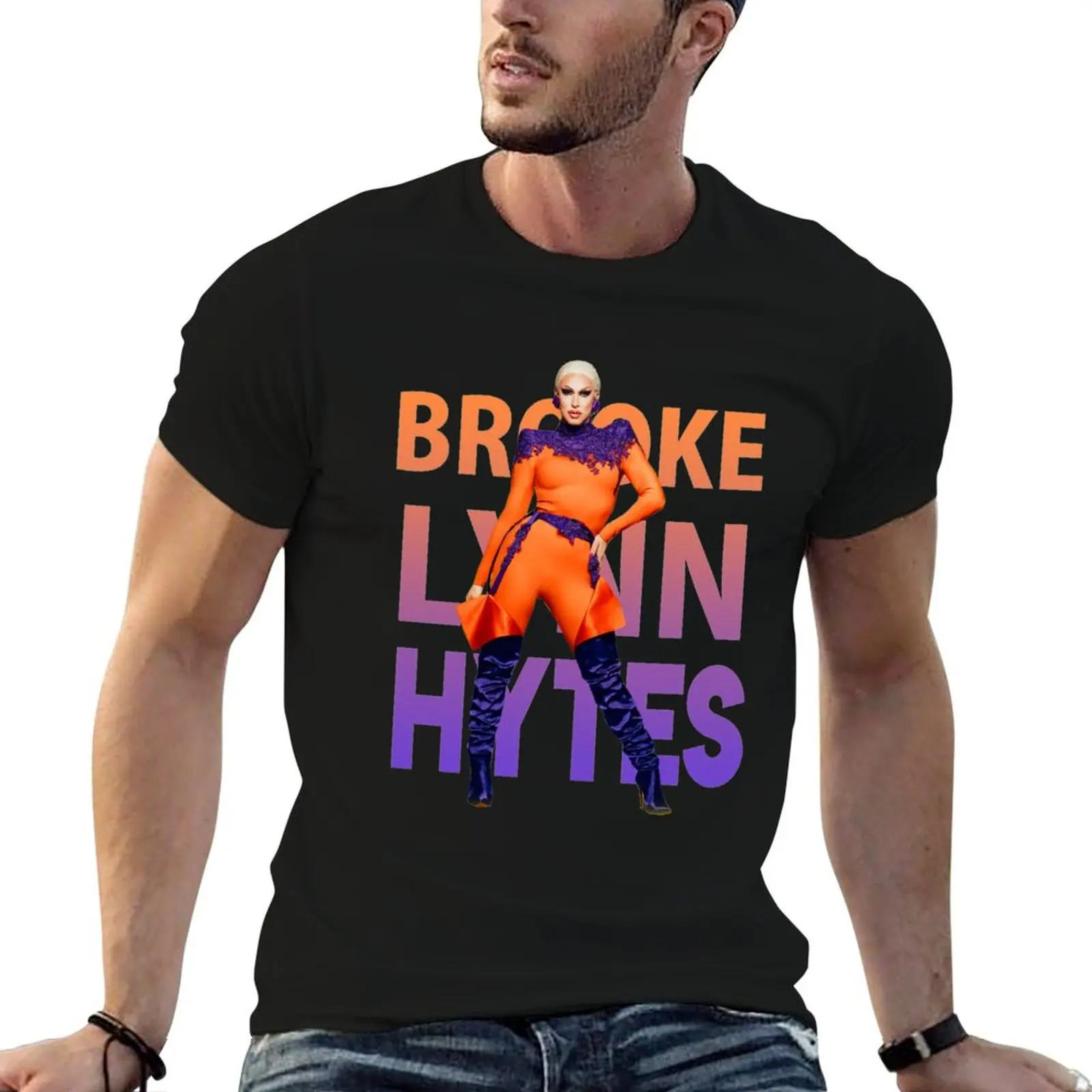 Фото Футболка BROOKE LYNN HYTES в подарок на Хэллоуин, День Благодарения, Рождество, мужская футболка с графическим рисунком №1