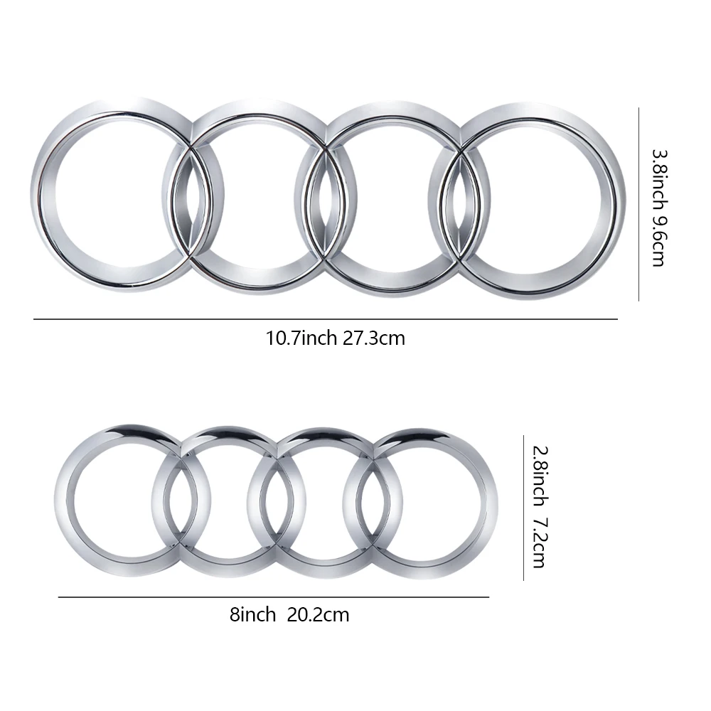Оригинальная передняя решетка автомобиля задний багажник эмблема 4-кольцевой