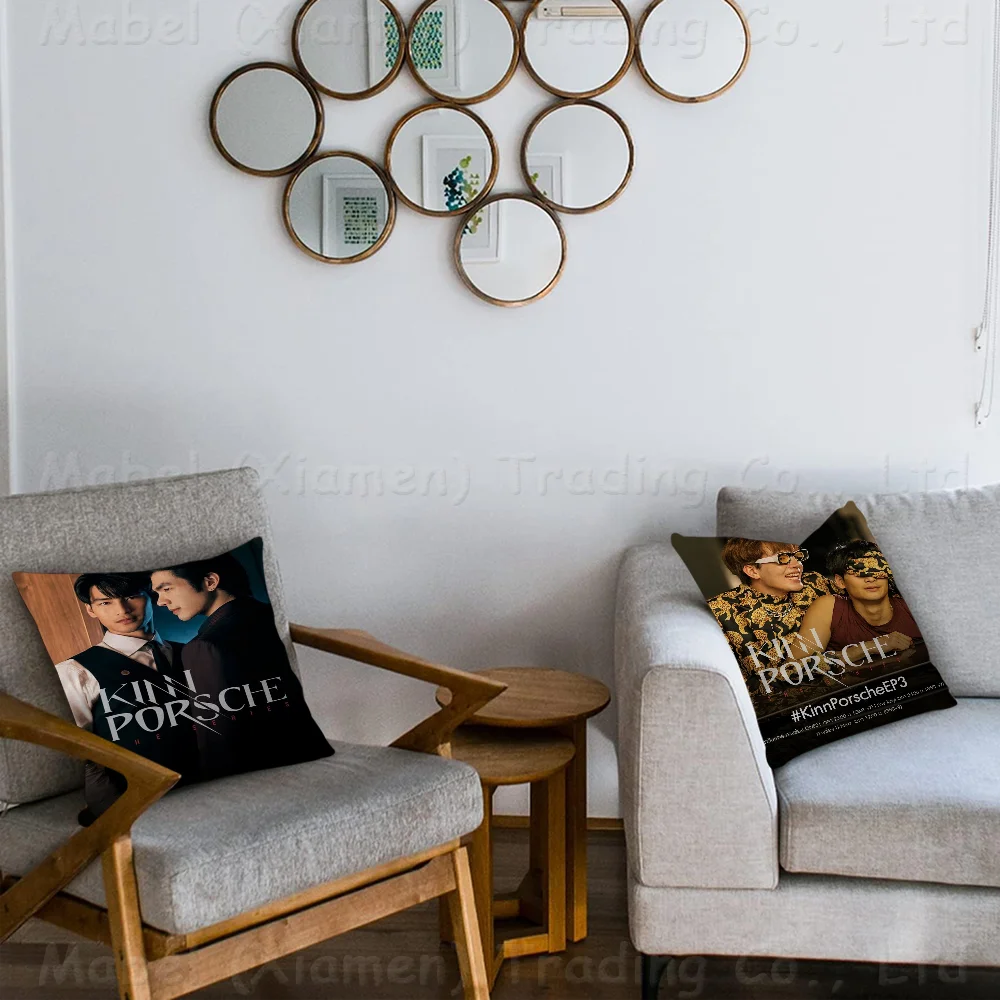 K-kinnPorsche TV Show Cushion Cover Inches Farmhouse Decor Home Throw Pillow Covers For Couch Decorations