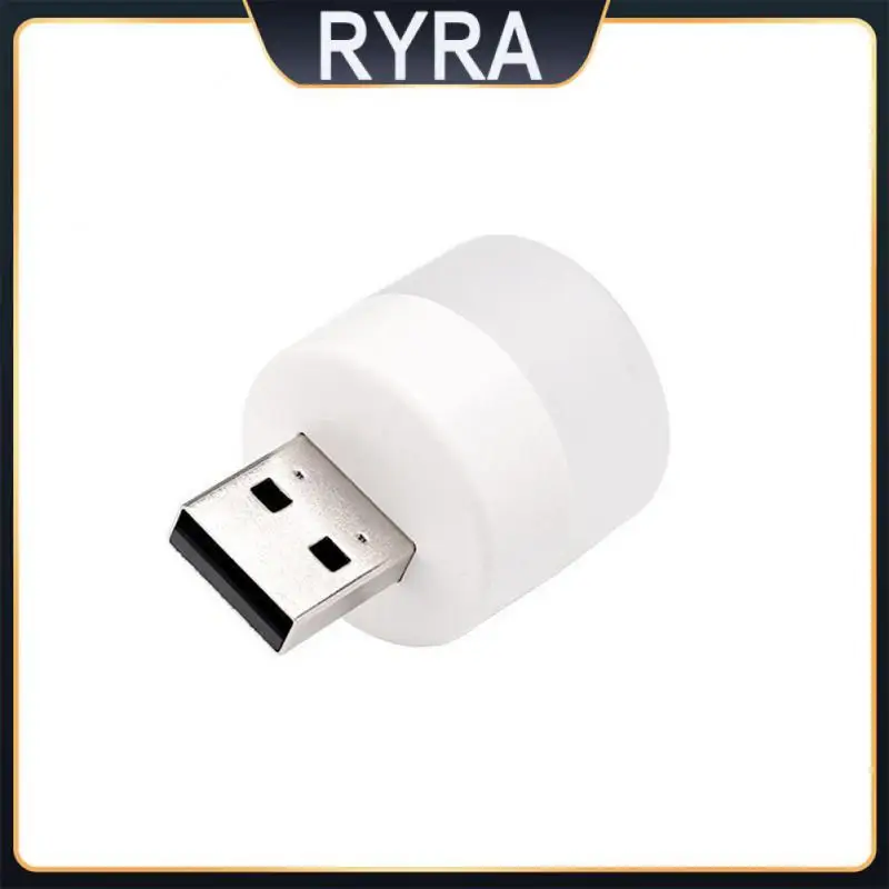 

Rechargeable Night Light Power Bank Charging Small Round Reading Desk Lamp Bulb Usb Book Lights Desk Mini Led