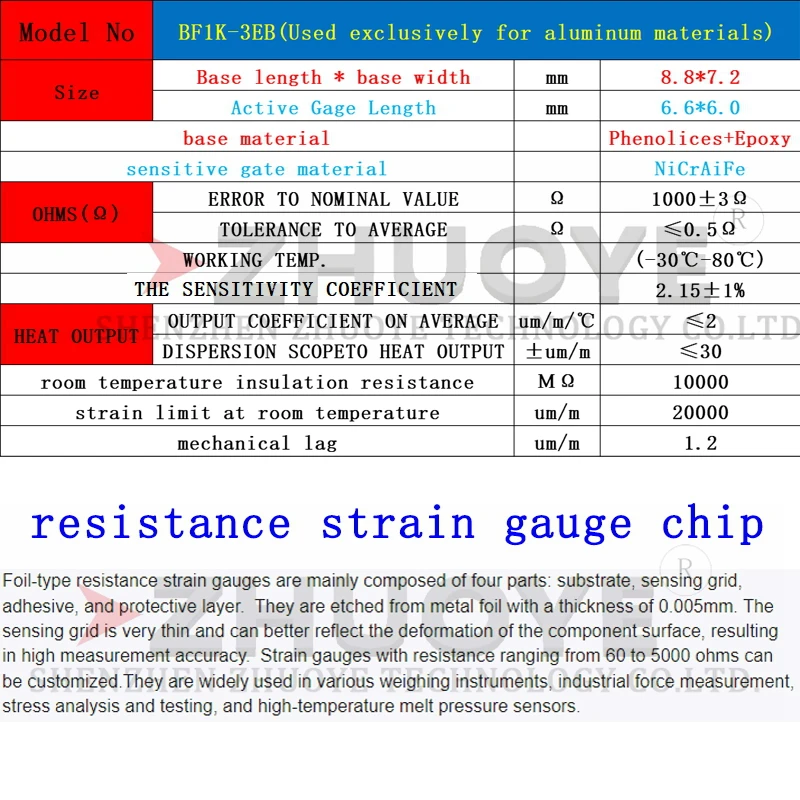 Измеритель напряжения фольга 1000 Ом 1 шт.