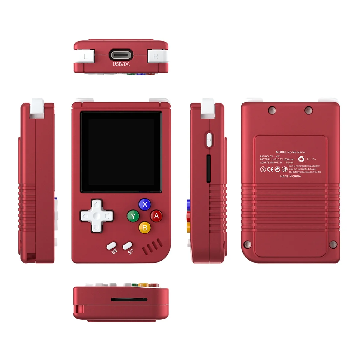 

RG Nano Mini Retro Handheld Game Console 64G 1.54In Screen Linux System Portable Classic Gaming Player Children'S Gift A