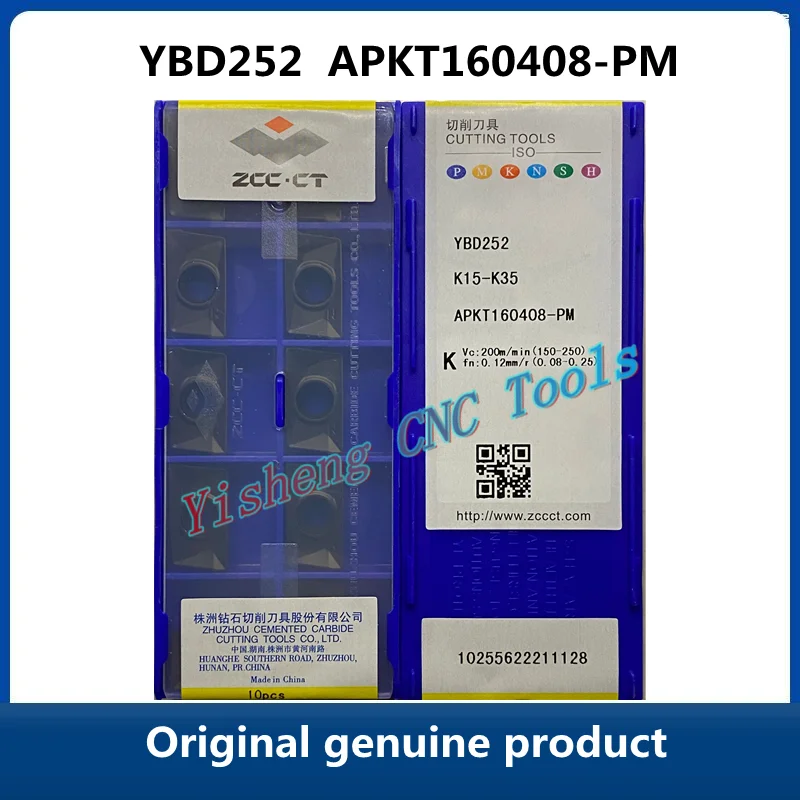 

Оригинальный ZCC CT YBD252 APKT160408-PM YBG205 APKT 160408 PM CNC канавочный резак инструменты токарные инструменты Токарный Станок