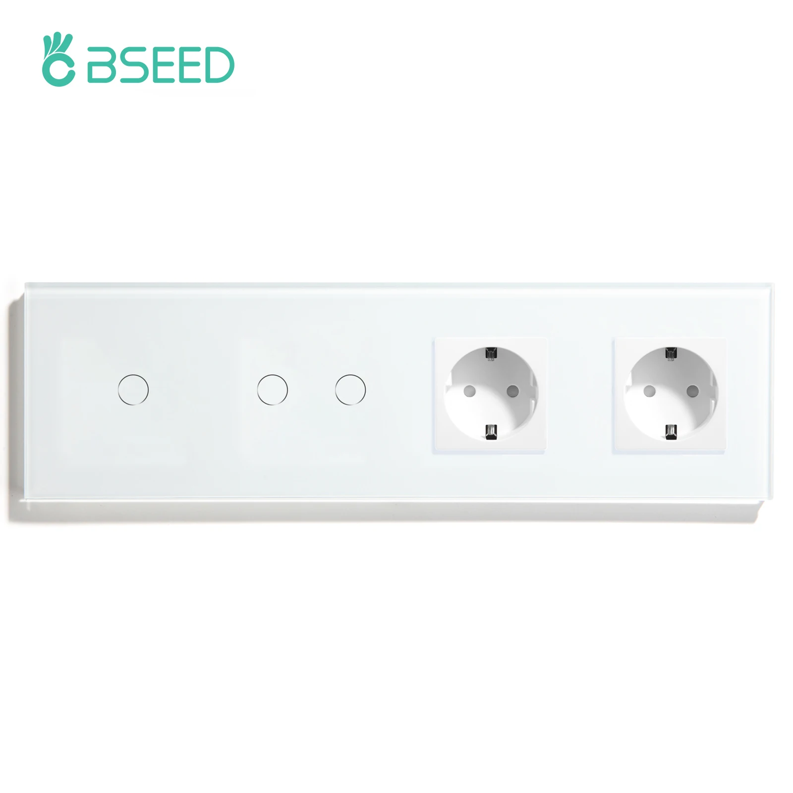 

Сенсорные переключатели BSEED 1/2/3 клавиш с розеткой, синяя подсветка