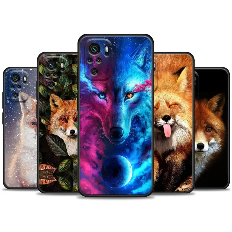 

Cute Fox Animals Phone Case For Xiaomi Redmi Note 11 10 9 8 12 Pro 9S 7 10S 11S Soft Back Cover For Redmi Note 8Pro 10Pro Fundas