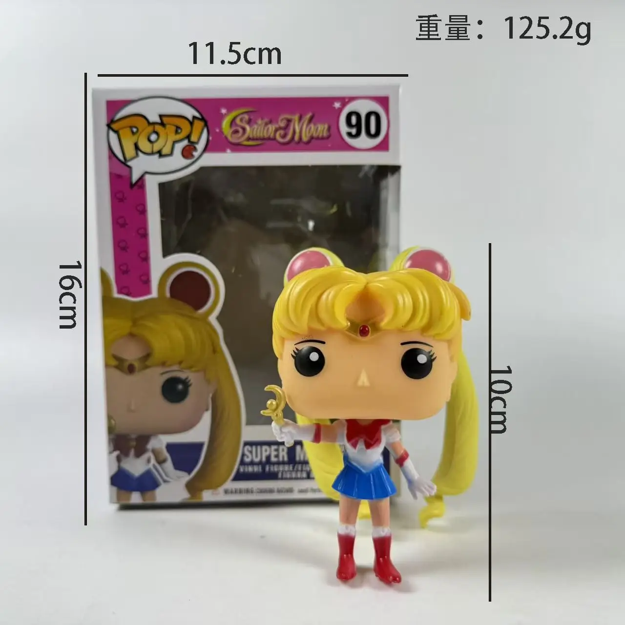 Фото Фигурка Funko Pop Сейлор Мун Луна 89 #   90 #   Меркурий 91 #   Марс 92 #   Юпитер 93 #   Венера Артемида 94 #   Коллекционные фигурки моделей, милые игрушки №1