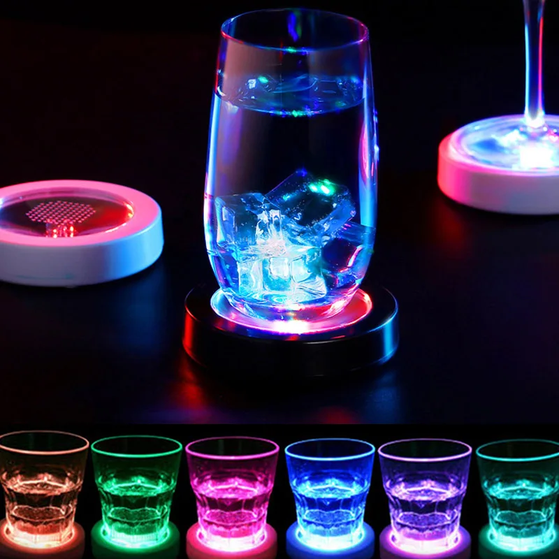 

Led Atmosphere Light Mat 7 Colors Changing Battery Power WaterProof Luminescent Pad Cools Lamp Halloween Decoration Lights