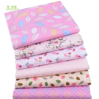 chainhoprinted twill cotton fabricpatchwork clothdiy sewing quilting materialpink floral series6 designs2 sizeqc348