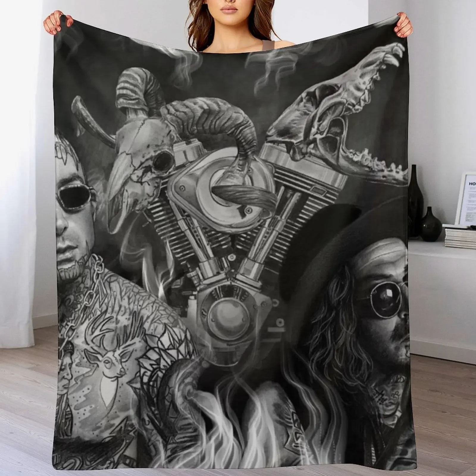 Фланелевое одеяло Yelawolf x Caskey