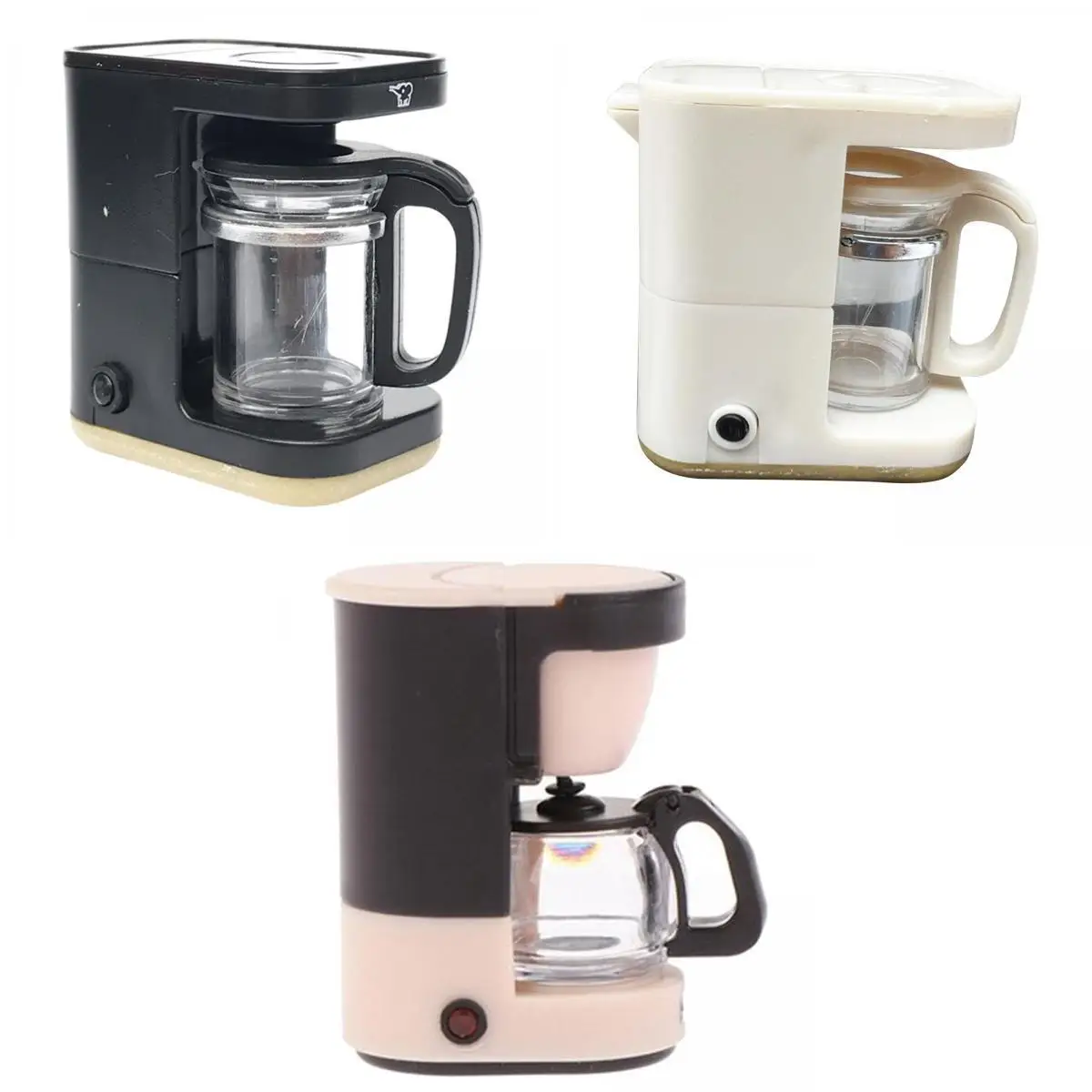 

3x Simulation 1:12 Scale Coffee Maker Doll House Furniture Home Decoration