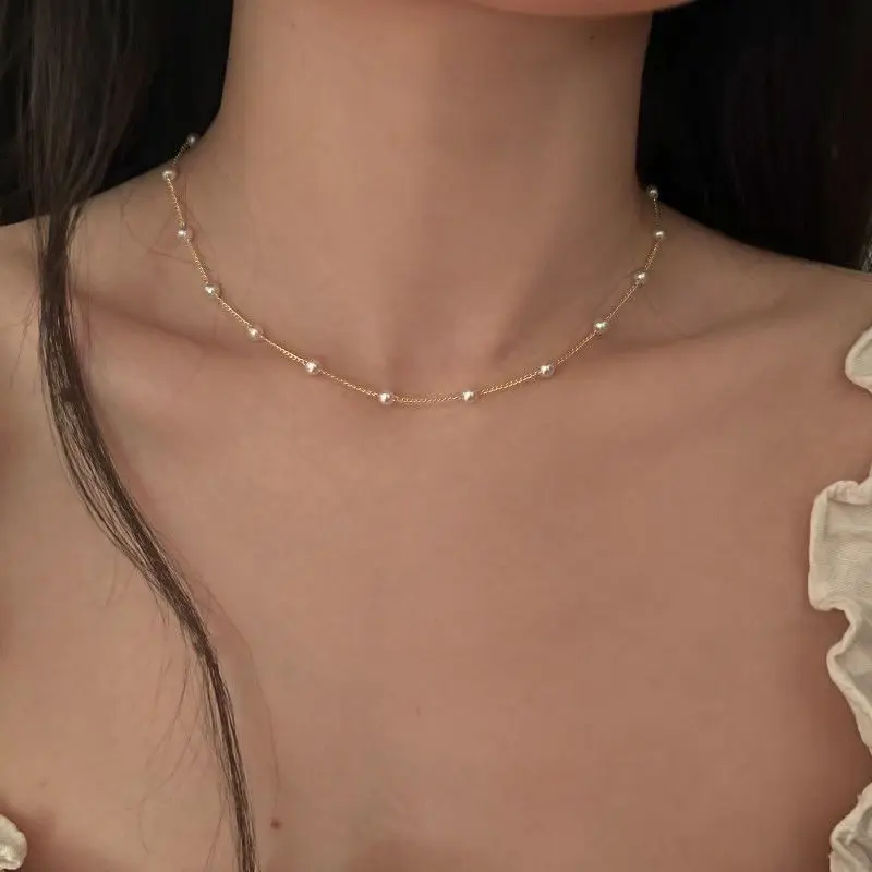 Модные Звездные циркониевые кружева для женщин, Простые ретро цепочки до ключиц, Женские аксессуары, ювелирные изделия, подарок