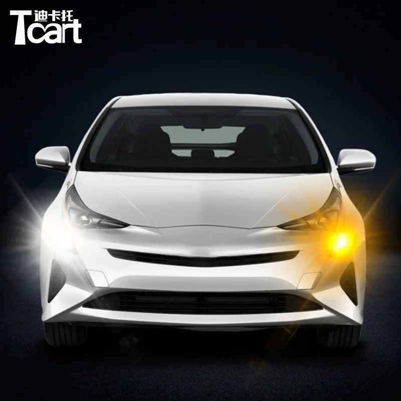 

Для Toyota Prius xw50 50, дневные ходовые огни, указатель поворота, автомобильные светодиодные аксессуары drl 7440 t20, 2016 2017 2018 2019