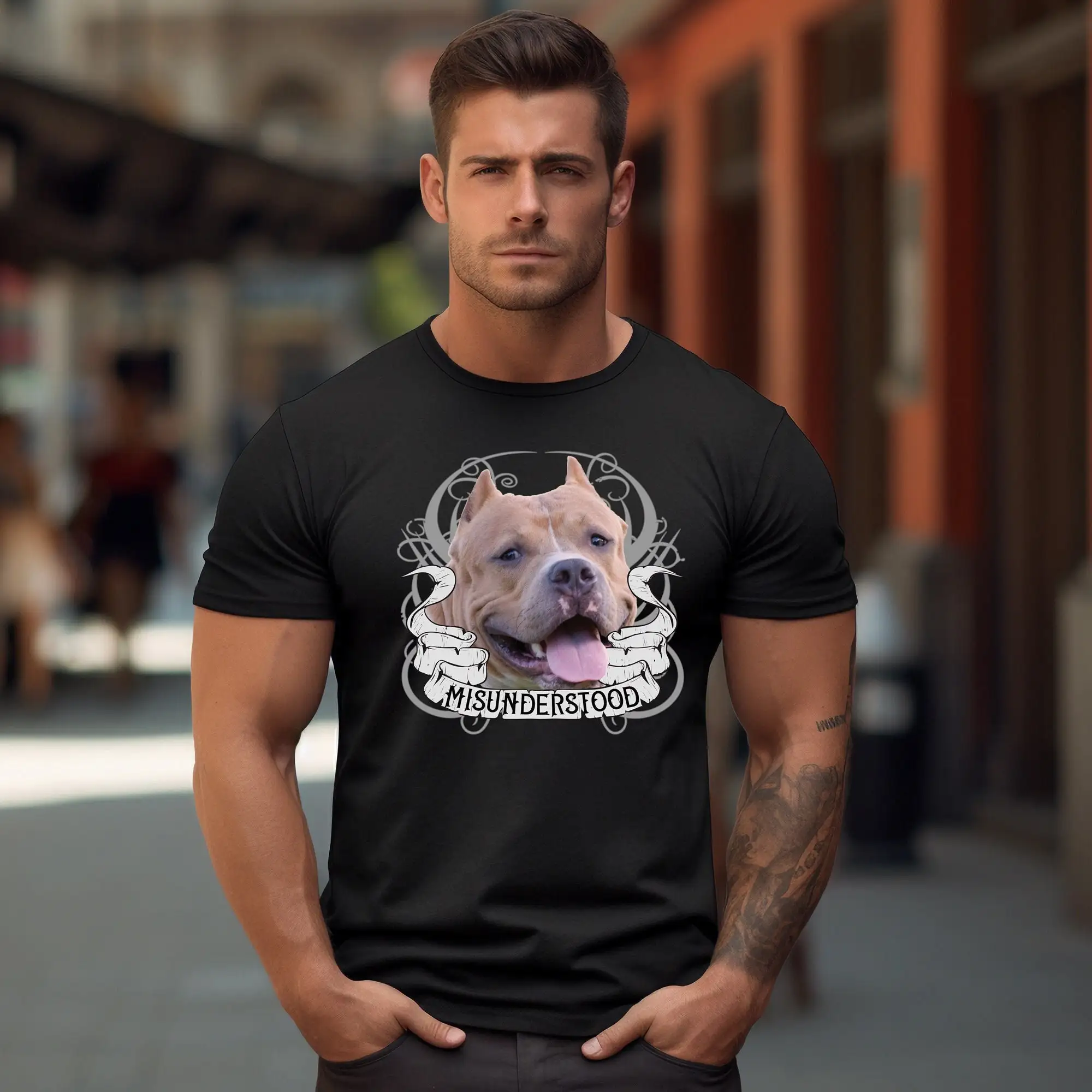 Футболка PEDRAZA Хлопок Misunderstood Bully American Owner Breed