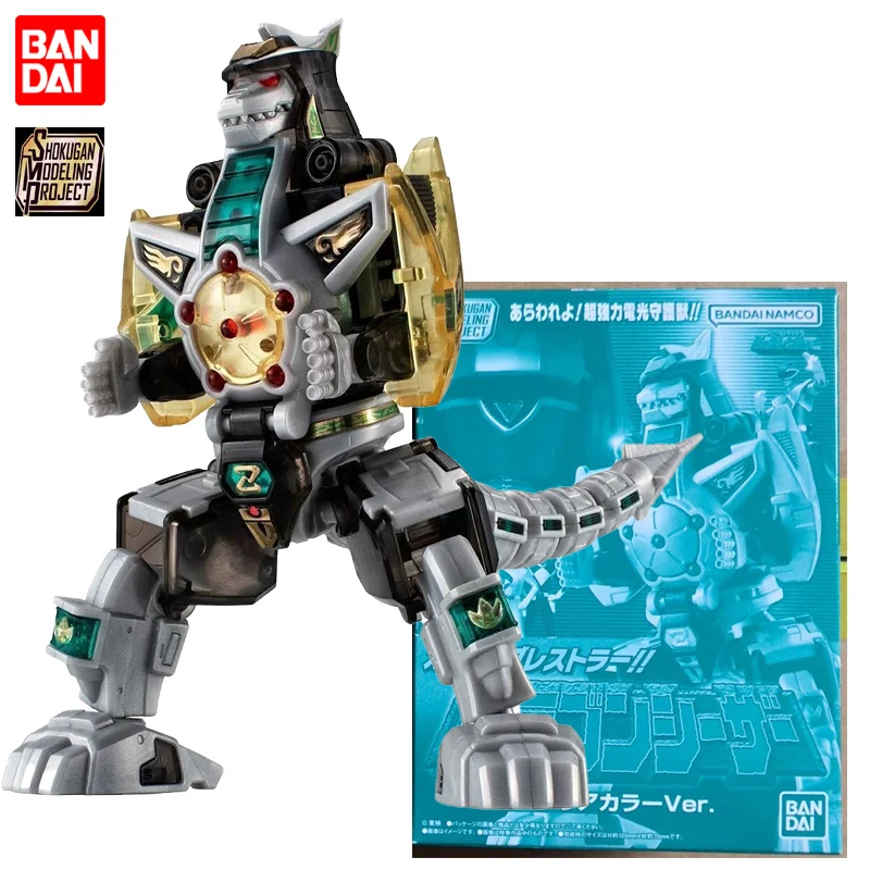 Фото BANDAI SMP Mighty Morphin Power Rangers Dragon Ceasar Clear Color Ver. Аниме-фигурки для сборки, модель-игрушка, в наличии №5