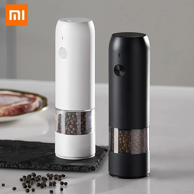 

Electric Automatic Salt and Pepper Grinder Set Rechargeable With USB Gravity Spice Mill Adjustable Spices Grinder Kitchen tools