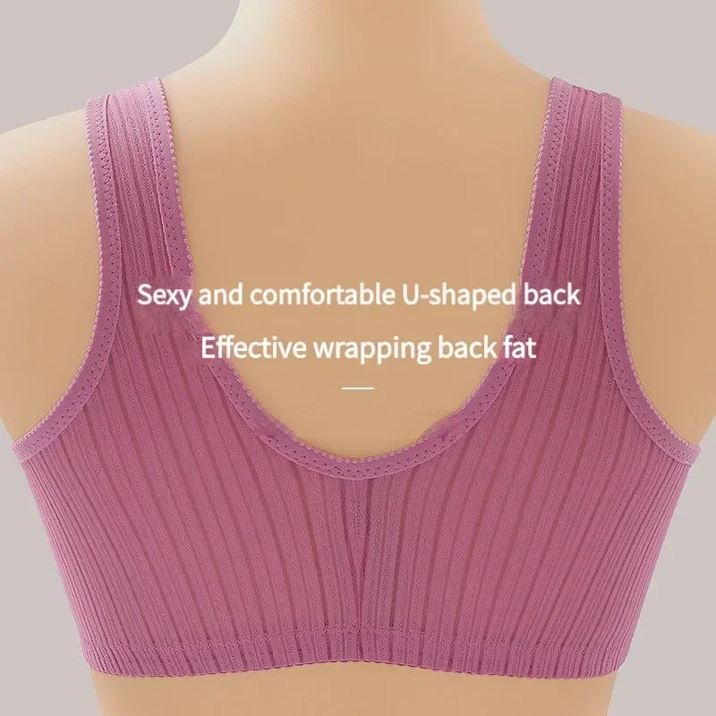 Нижнее белье с передней пряжкой для женщин бюстгальтер большого размера без