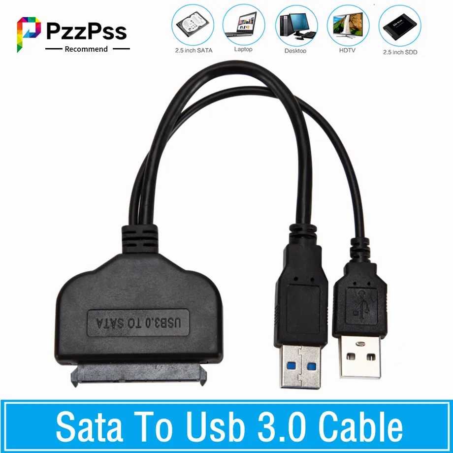 

Usb-кабель Sata, адаптер Sata 3-Usb 3,0, компьютерные кабели, разъемы Usb Sata, адаптер, кабель с поддержкой 2,5 дюйма Ssd Hdd, жесткий диск