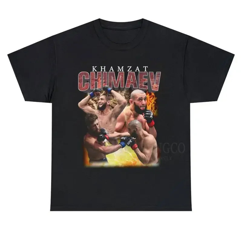 Фото Винтажная футболка Khamzat Chimaev Bootleg №1