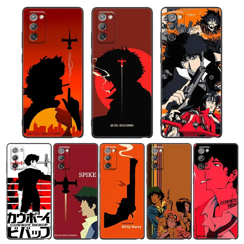 

Cowboy Bebop See You Space Funda For Samsung Note 20 Ultra 8 9 10 Plus Case For Galaxy M12 M30 M31s M32 M51 Soft Cover