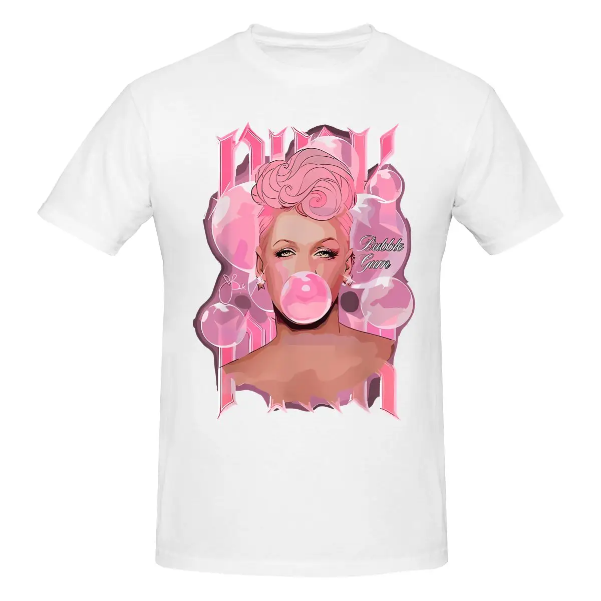 Мужская футболка Funny Ummer Tour Pi N K P P_Nk Nk топы с принтом свободного и облегающего кроя