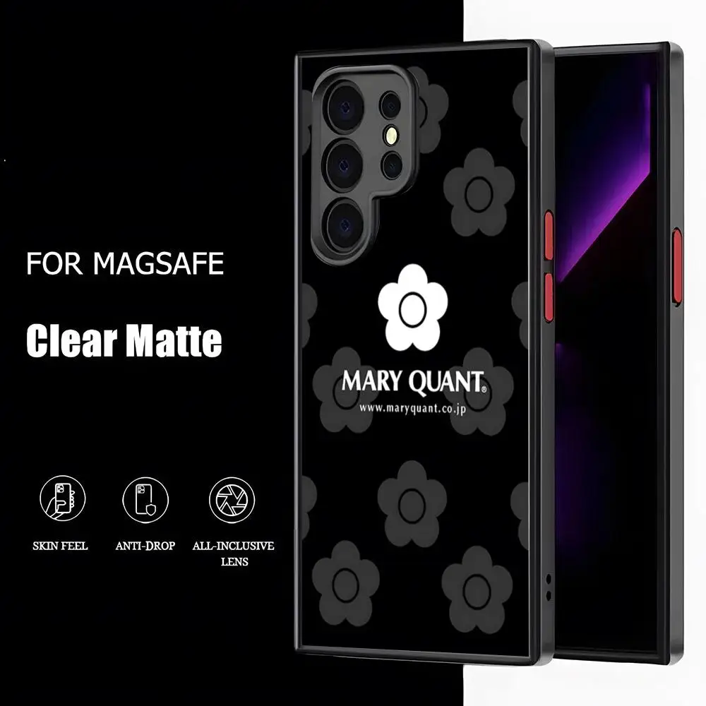 Модный чехол для телефона Mary Design Quants с матовым магнитом Samsung S25 24 S23 S22 S21 S20 Ultra Plus FE