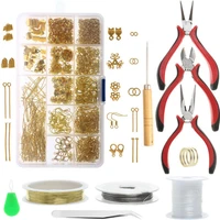 jewelry findings set alloy accessories jewelry making tools copper wire openjump rings earring hook jewelry making supplies kit