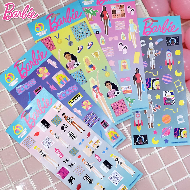 

Оригинальная Барби 60-я годовщина, ограниченная серия, цветной логотип, водонепроницаемая ручная учетная запись, игрушки для детской книги, ...