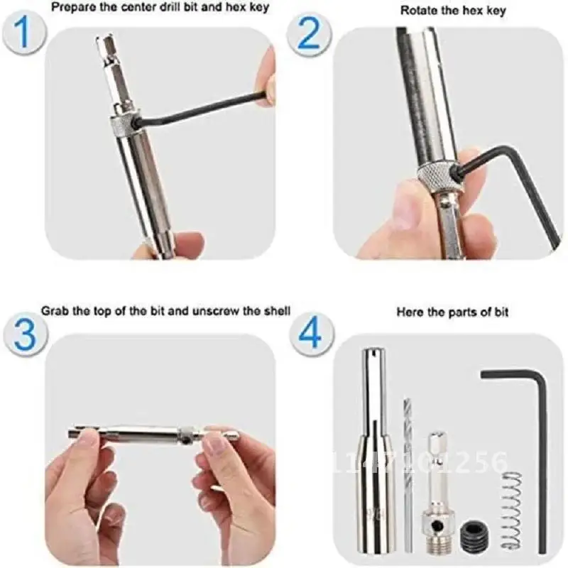 Zezzo ® Самоцентрирующиеся сверла из быстрорежущей стали центральные шестигранные