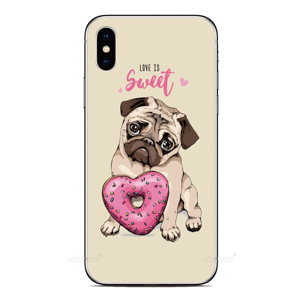 Фото Чехол для Щенка Мопса TCL 505 502 501 50 XE 10 20 Pro 30 SE 40 XL LE 4G Nxtpaper 5G K11 403 306 305 405 s 406 №3