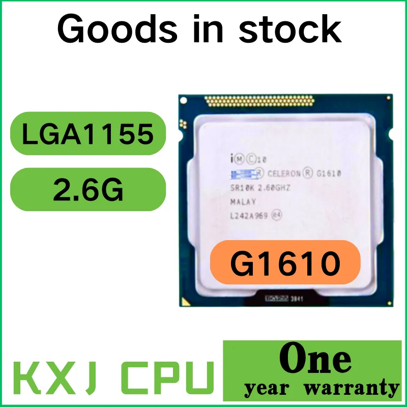 

Процессор Intel Celeron G1610, 2 Мб кэш-памяти, 2,60 ГГц, двухъядерный процессор LGA 1155, настольный процессор