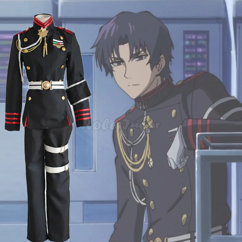 

Anime Seraph of the end Guren Ichinose Cosplay Costume Owari no Seraph Military Uniforms Full Sets Men Halloween Show Costumes