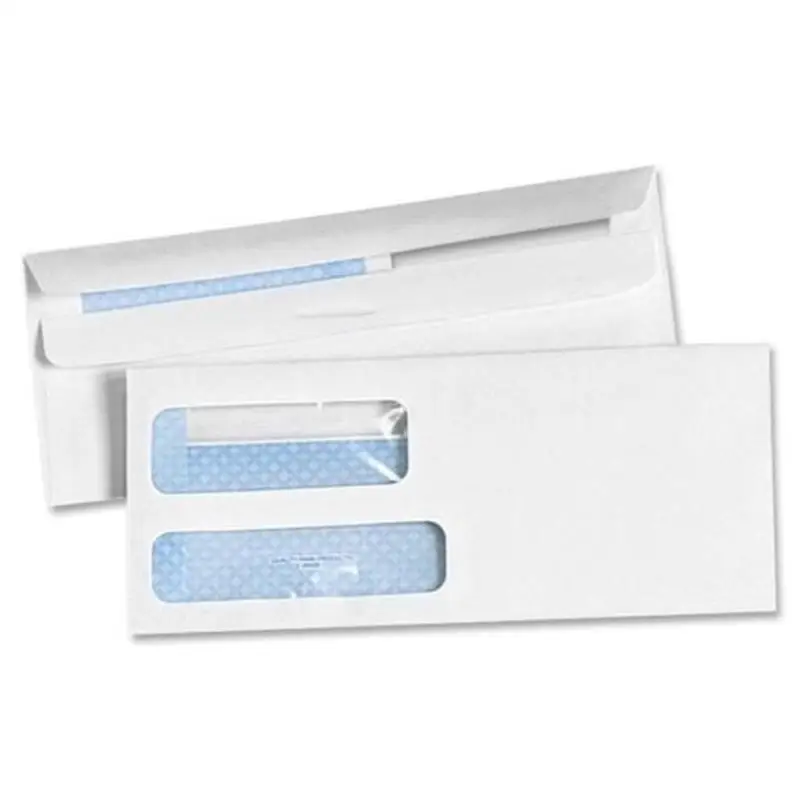 

Security Envelopes,Seal Envelope,Double Window,White 500/Box