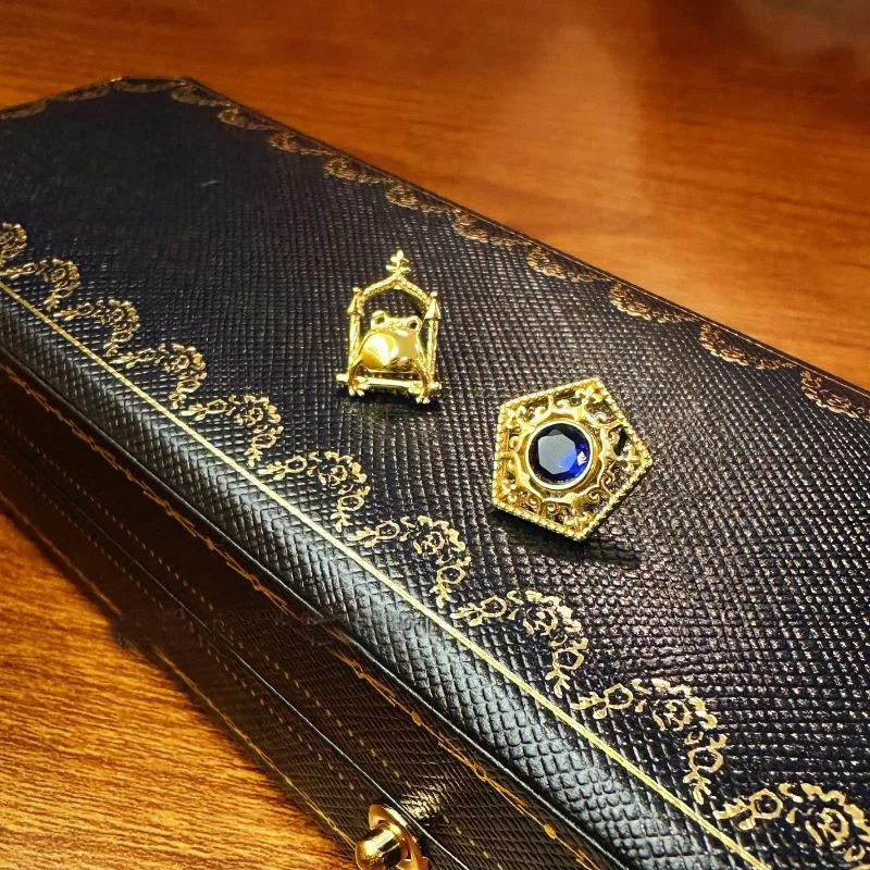 Harry Potter Celebri Peripheral Ear Studs [Chocolate Frog Cute Version] Cartoon Animation Earrings