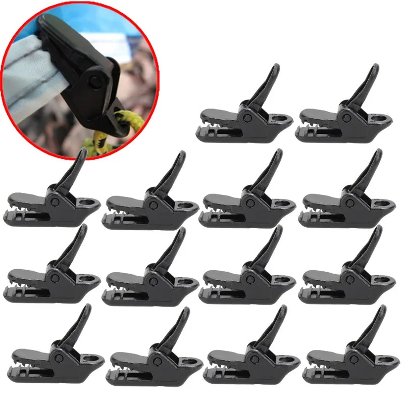 

10 Pcs Caravan Jaw Grip Trap Tent Awning Canopy Windproof Clamp Tighten Tool Tarp Canvas Clip Snap Gripper